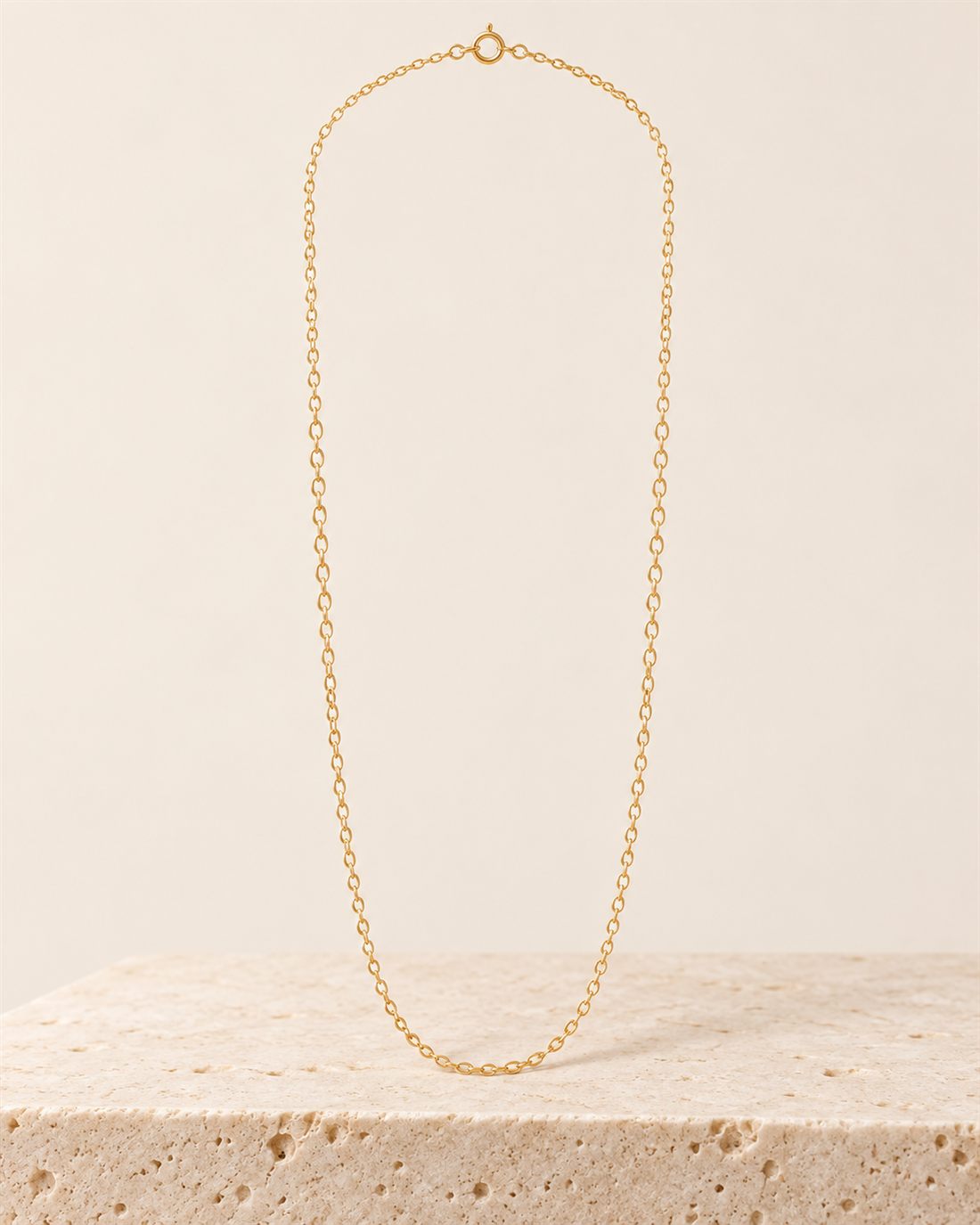 Cadena forzada de oro 18k, grosor 0,95 mm