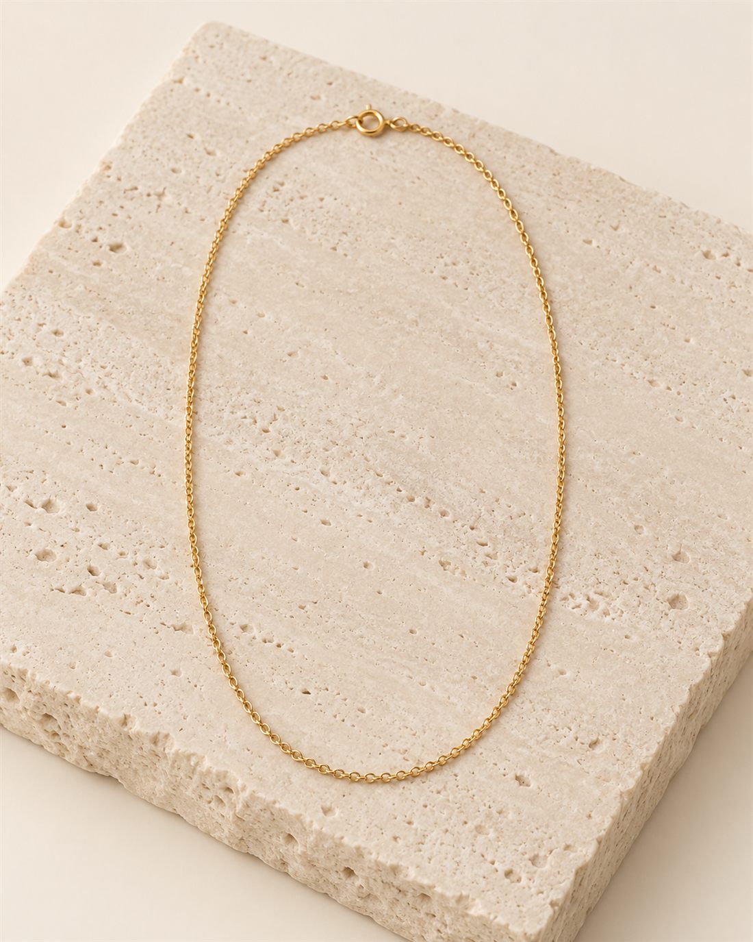Cadena rolo de oro 18k, grosor 1,05 mm
