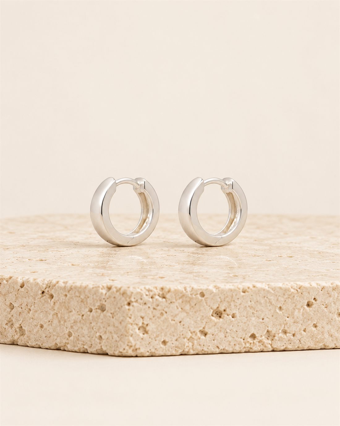Criollas anchas pequeñas de plata, ø 11,3 mm