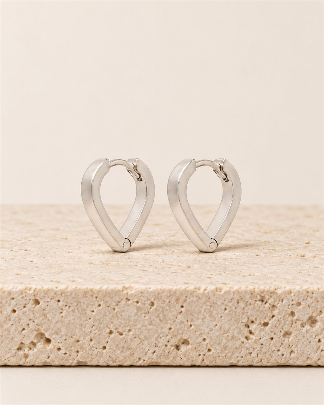Criollas de corazón de plata, 15 x 13 mm