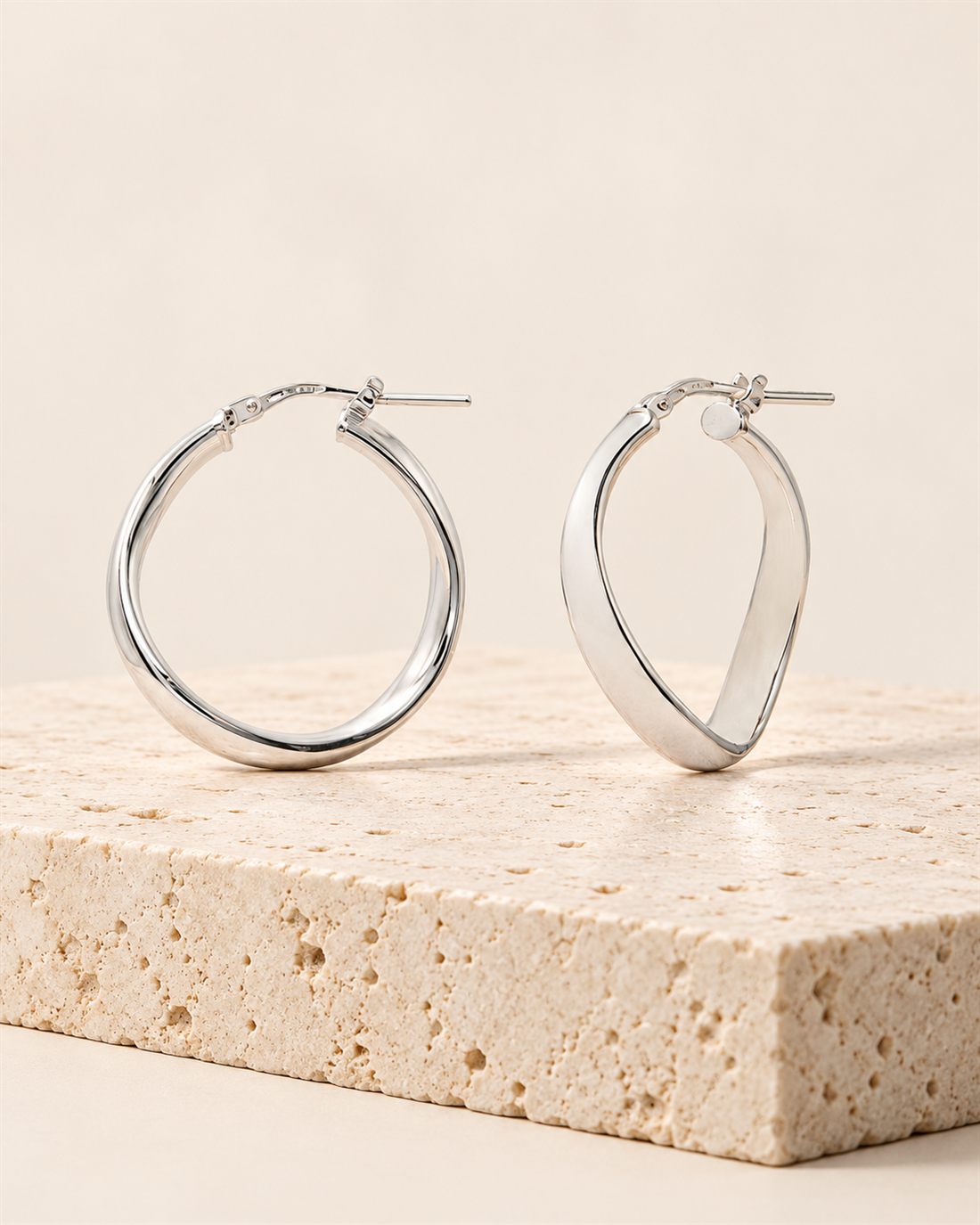 Criollas labradas de plata 24 mm, ø 24 mm